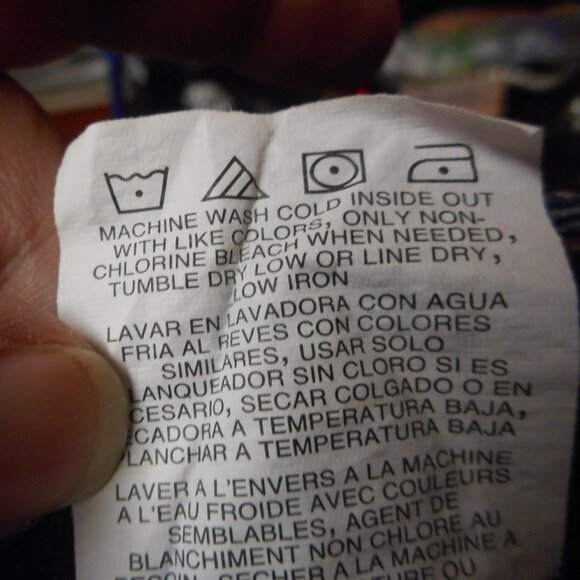 LEE women's Jean Skort/skirt with shorts(lining) attached,  blue - Picture 4 of 7